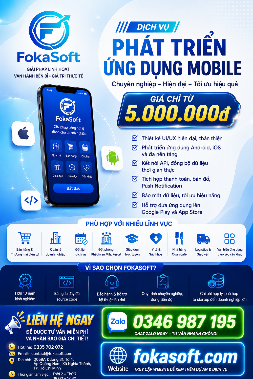 Phát Triển Ứng Dụng Mobile Chuyên Nghiệp – Giá Chỉ Từ 5.000.000đ
