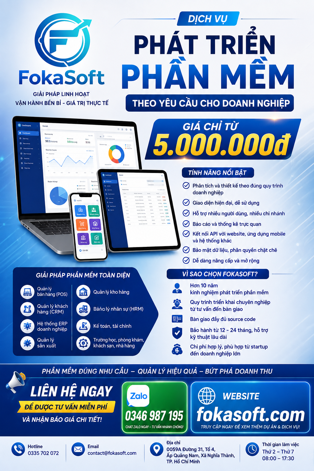 Phát Triển Phần Mềm Theo Yêu Cầu – Giá Chỉ Từ 5.000.000đ