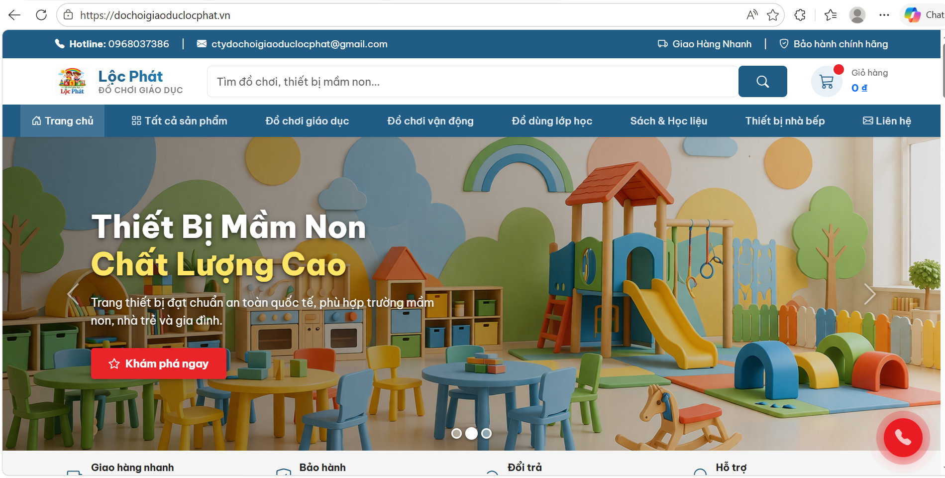 Website đồ chơi Lộc Phát